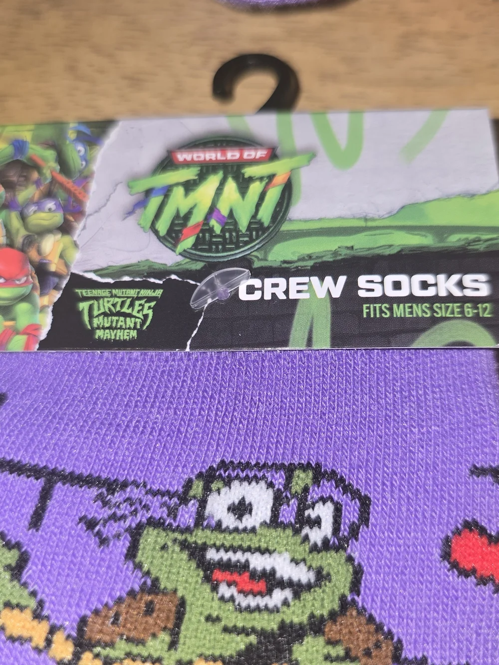 NWT Teenage Mutant Ninja Turtles - TMNT - Crew Socks Nickelodeon